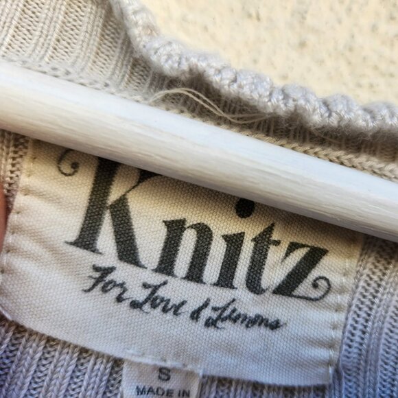 For Love and Lemons Knitz Ruffle Edge Crop Sweater - Picture 4 of 4